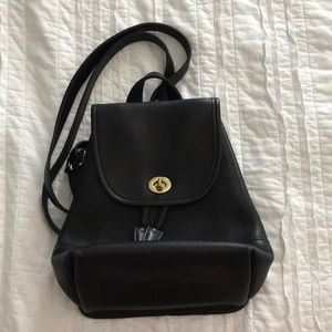 Coach Leather Backpack